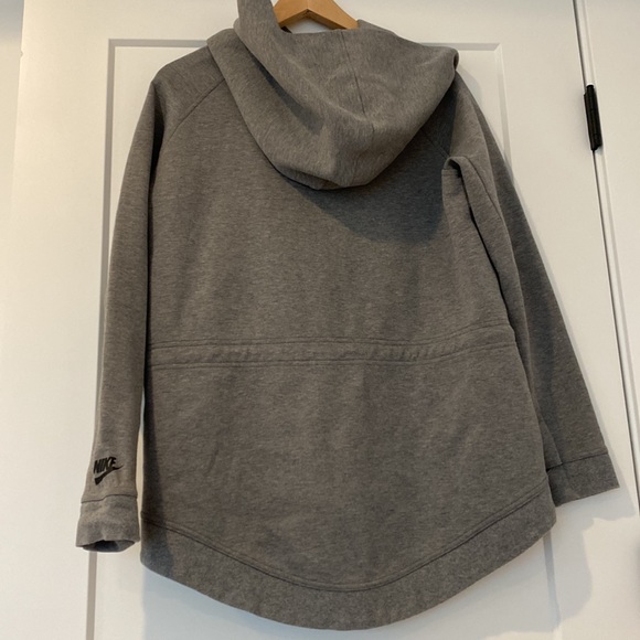 🥰NIKE TECH grey side zipper w/ hood. Size M - Picture 5 of 9